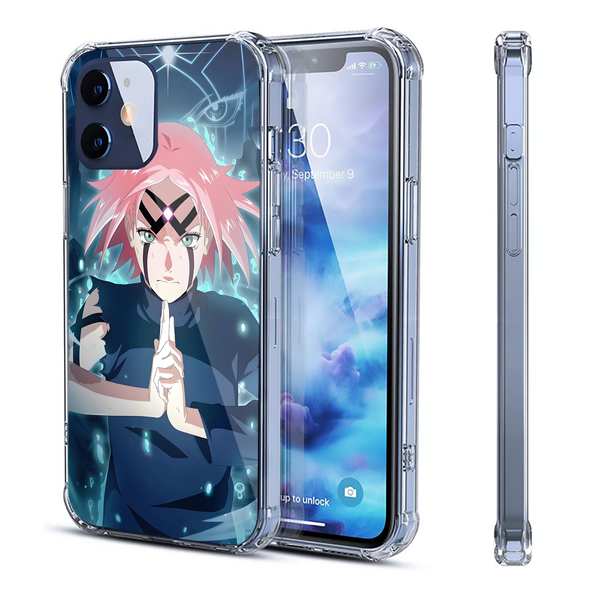 （画像用） NARUTO -ナルト- NARUTO -ナルト- 疾風伝 【iPhone 12シリーズ対応】透明スマホケース（クリアソフトケース）